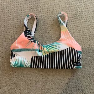 patterned bikini top
